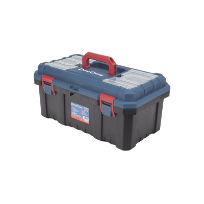 Caja de plástico Reforzada de 19 in. para Herramientas.