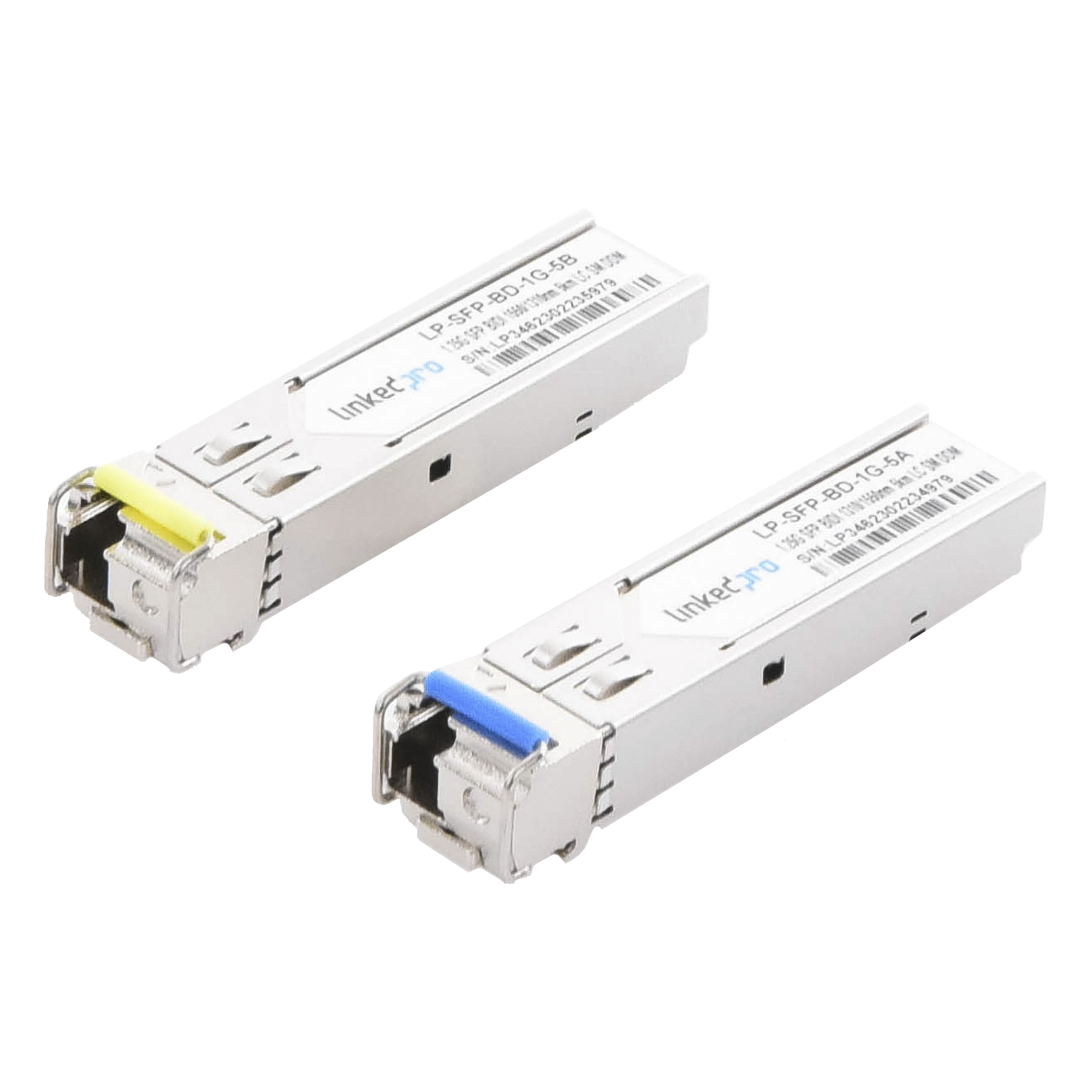 Transceptor Óptico SFP Bidireccional / 1.25 Gbps / Monomodo 1310/1550 nm / LC/UPC Simplex / DDM / Alcance 5 km (16,404 ft) / 2 Piezas — LINKEDPRO BY EPCOM · SKU LP-SFP-BD-1G-5