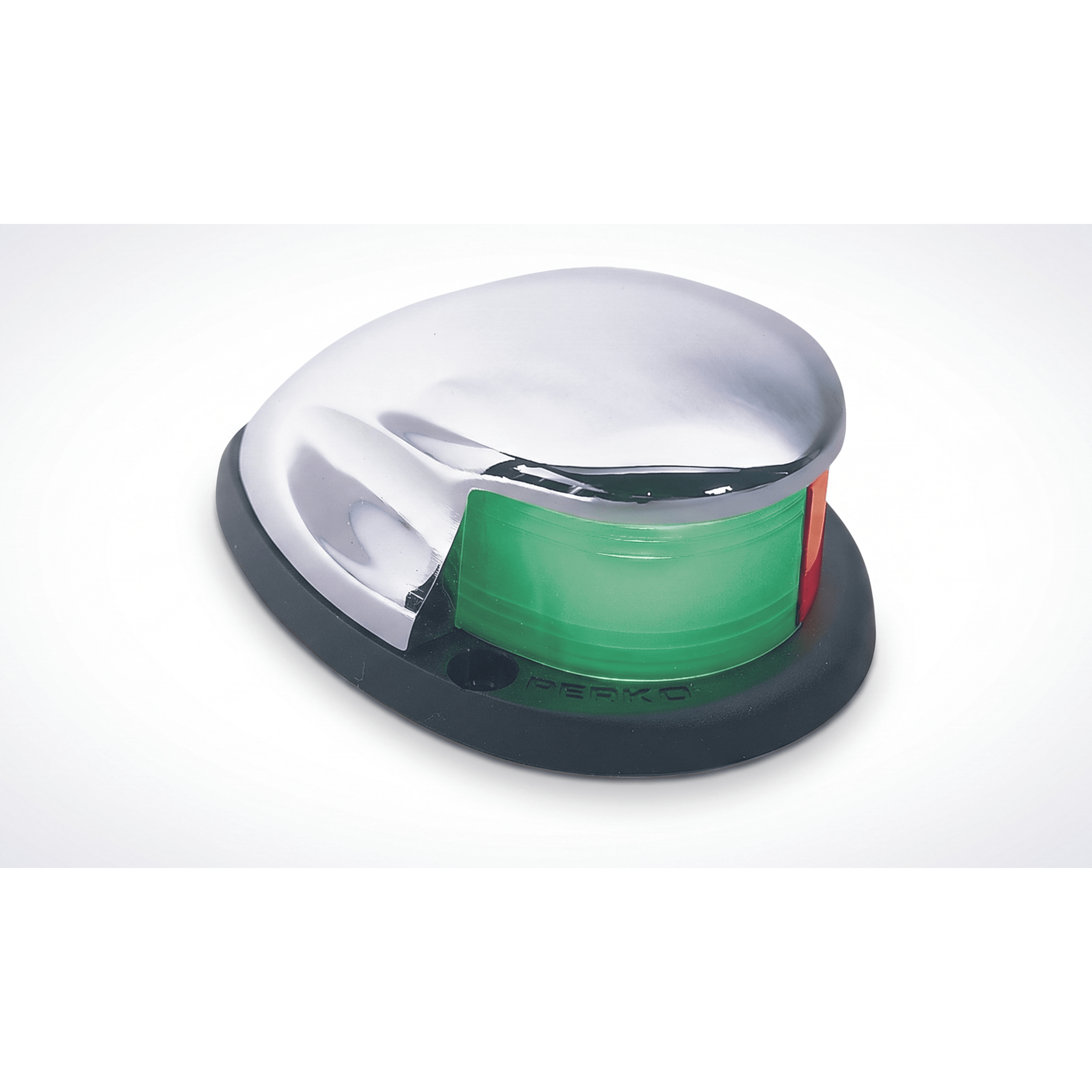 Luz de Navegación Bicolor / Montaje Horizontal / USCG 2nm / Embarcaciones Menores de 20 m (65.6 ft) / 12 VCD / Carcasa Cromada — PERKO · SKU 0227-DP0-CHR