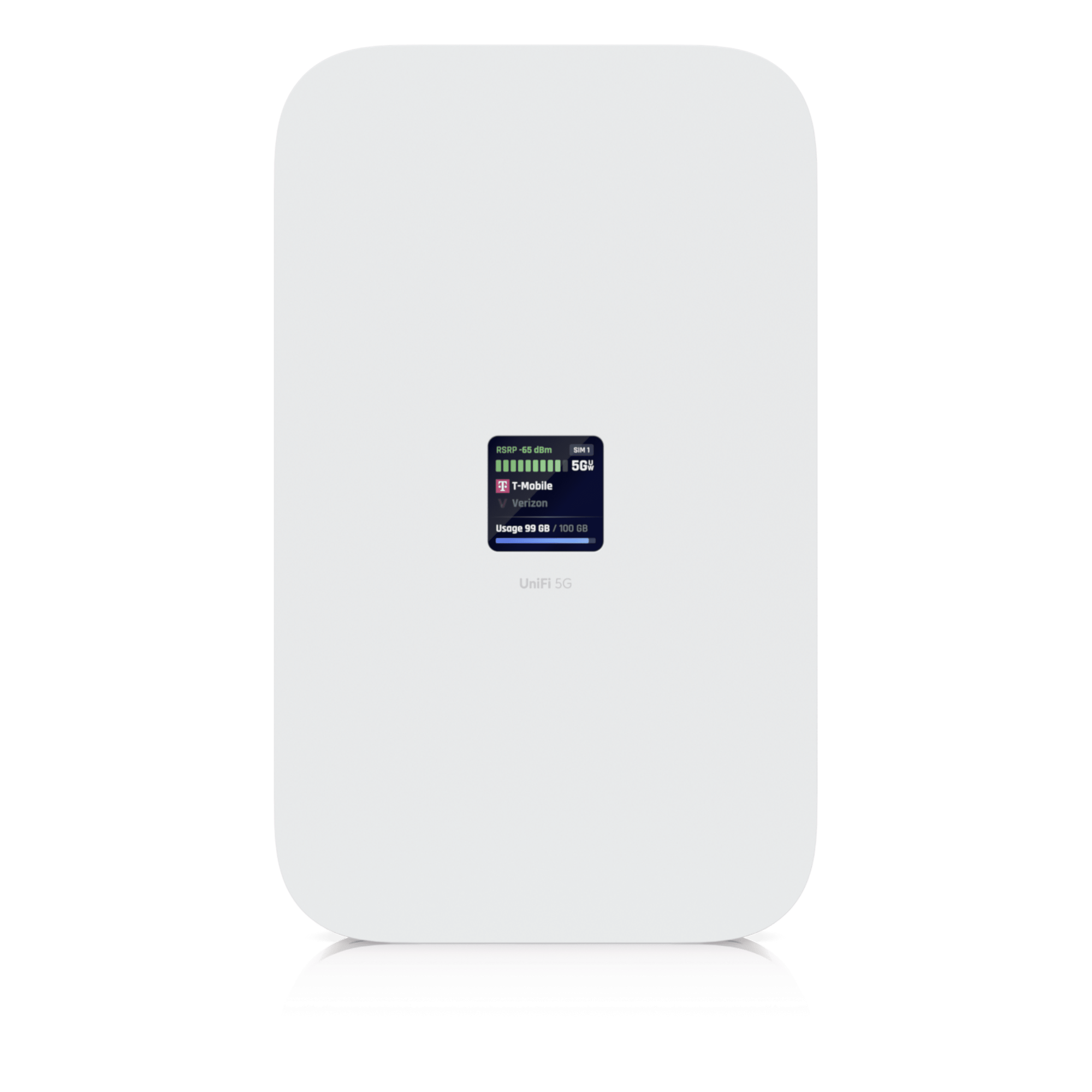 Módem Celular 5G / Hasta 3.4 Gbps / Puerto 2.5 GbE PoE / Dual SIM/eSIM / Failover Automático / SA-NSA — UBIQUITI · SKU U5G-MAX