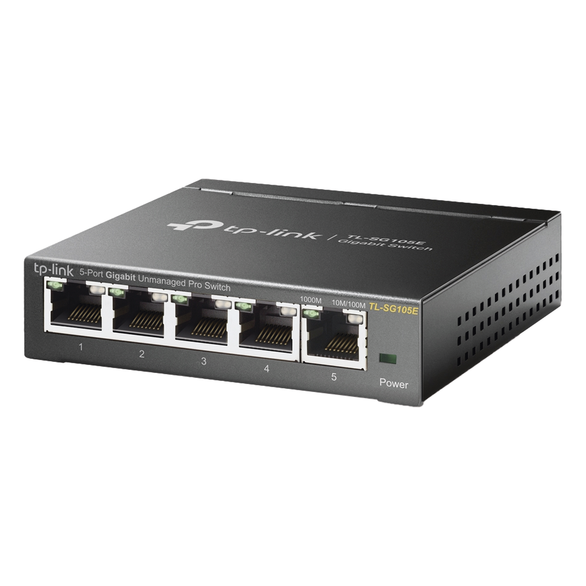 Switch Escritorio Easy Smart de 5 puertos 10/100/1000 Mbps / IGMP para Vigilancia / Calidad en el Servicio (QoS) / Gestión GUI — TP-LINK · SKU TL-SG105E