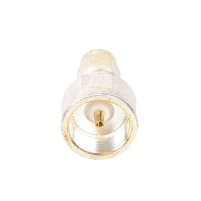 Adaptador UNIDAPT Hembra a SMA Macho, Plata / Oro / Teflón.