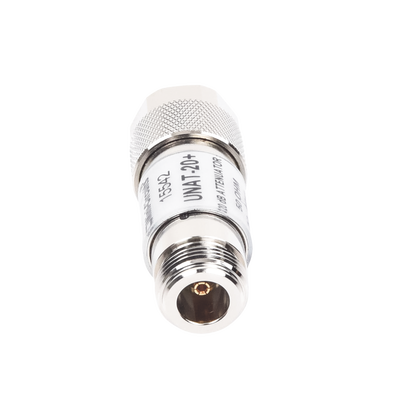 Atenuador en Línea de 20 dB, 0.5 W, Conectores N Macho-Hembra, CD-6 GHz.