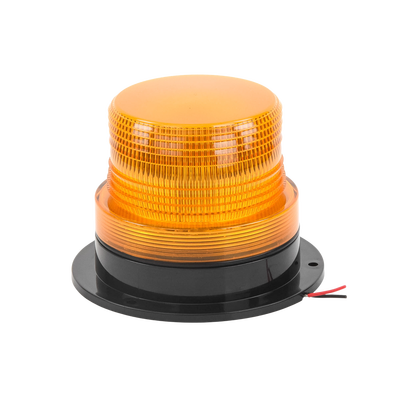 Burbuja brillante de Larga Vida Útil con 8 LEDs, color ámbar, domo ámbar, 12Vcd