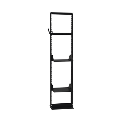 Kit de Rack Estándar 19", 45 UR con 2 Charolas  y PDU (8 tomas). Ideal para UPS y Servidores tipo Torre.