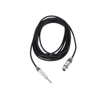 Cable de Audio | XLR 3 Polos Hembra a Plug 1/4 in mono | Conector Seetronic Serie M SCMF3 - MP2X | Longitud 3m
