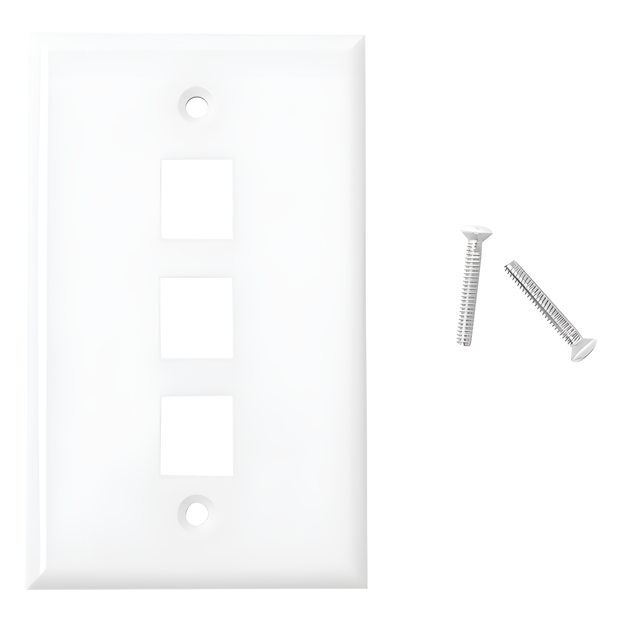Placa de Pared de 3 Puertos, Keystone, Color Blanco — LINKEDPRO BY EPCOM · SKU LP-FP-18