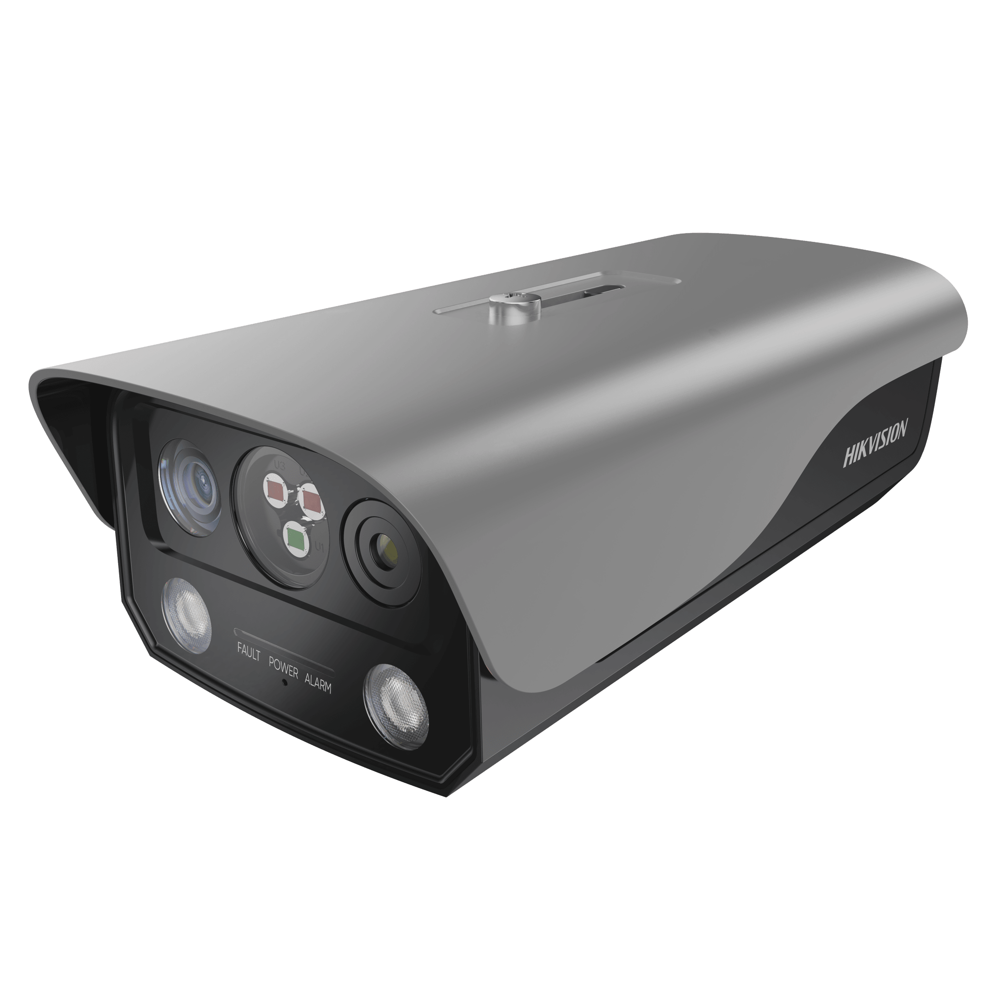 (HikFire) Cámara IP de Detección Térmica de Incendios / Detección de Llamas y Temperaturas Anormales / 4 Megapíxel (Lente Óptico) + 1 Megapíxel (Lente Térmico) / Compatible con Hik-Connect — HIKVISION · SKU HF-VTR344