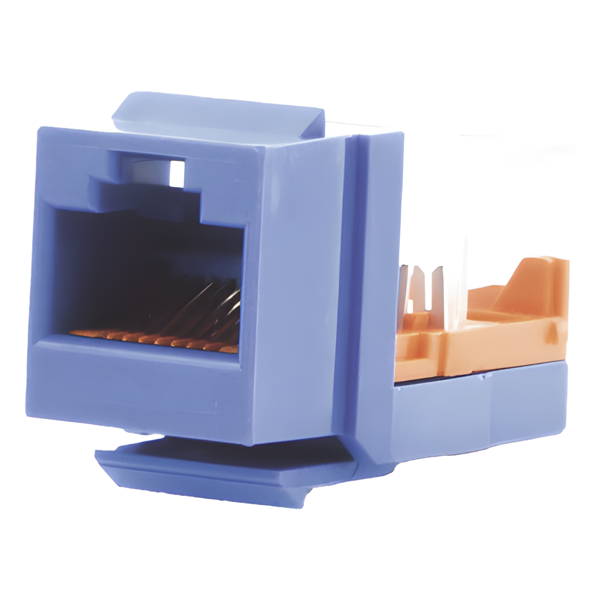 Conector Jack Estilo Leadframe, Tipo Keystone, Categoría 5e, de 8 Posiciones y 8 Cables, Color Azul — PANDUIT · SKU NK5E88MBUY