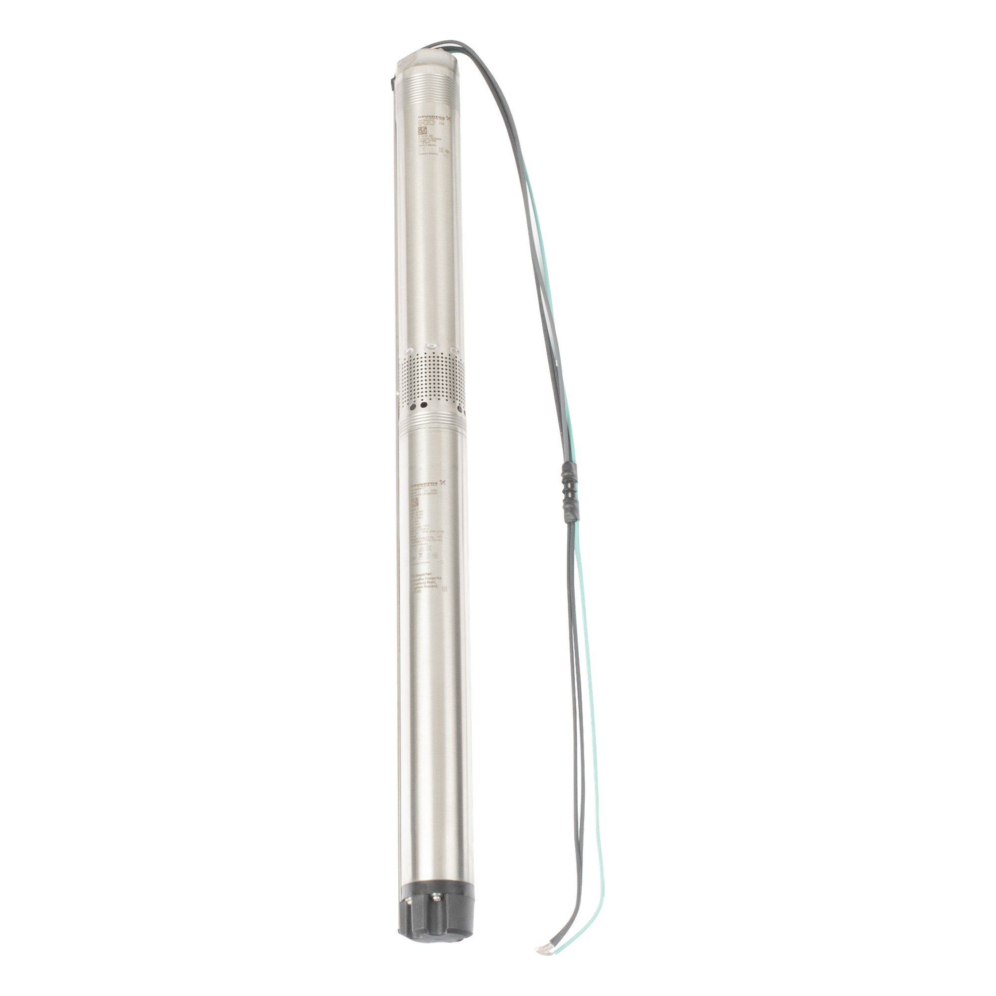 Bomba Sumergible Solar de 0.35 KW , Admite entrada AC 90-240v , Tensión nominal CC 30-300v — GRUNDFOS · SKU 5SQF-8