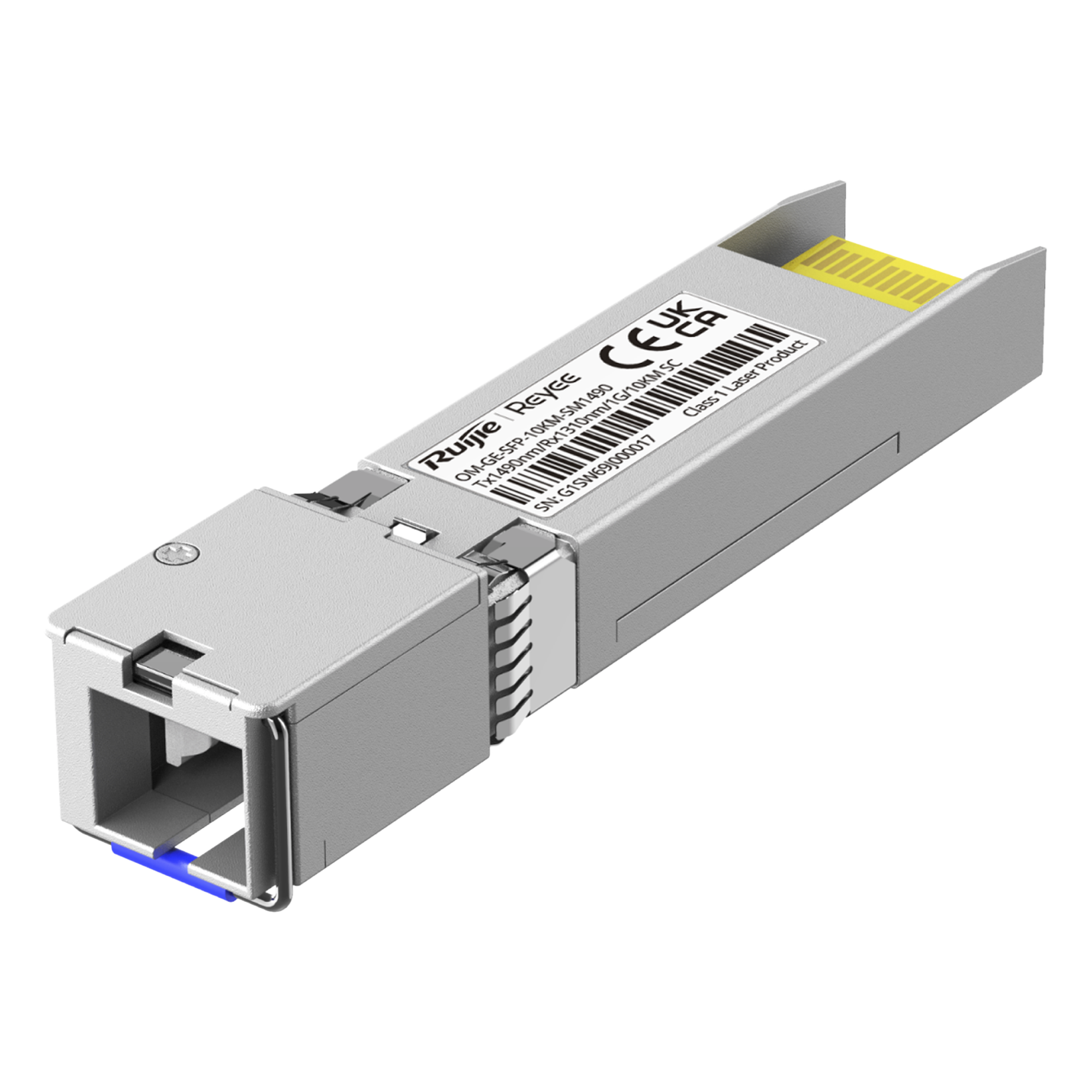 e-Lighten Transceptor PON SC/UPC 1GB Monomodo hasta 10 Km — RUIJIE · SKU OM-GE-SFP-10KM-SM1490