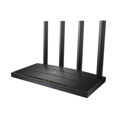 Router WiFi 6 AX 1500Mbps / MU-MIMO 2X2 y OFDMA / 1 Puerto WAN 10/100/1000 Mbps / 3 Puertos LAN 10/100/1000 Mbps / 4 Antenas / Conexión Inalámbrica OneMesh