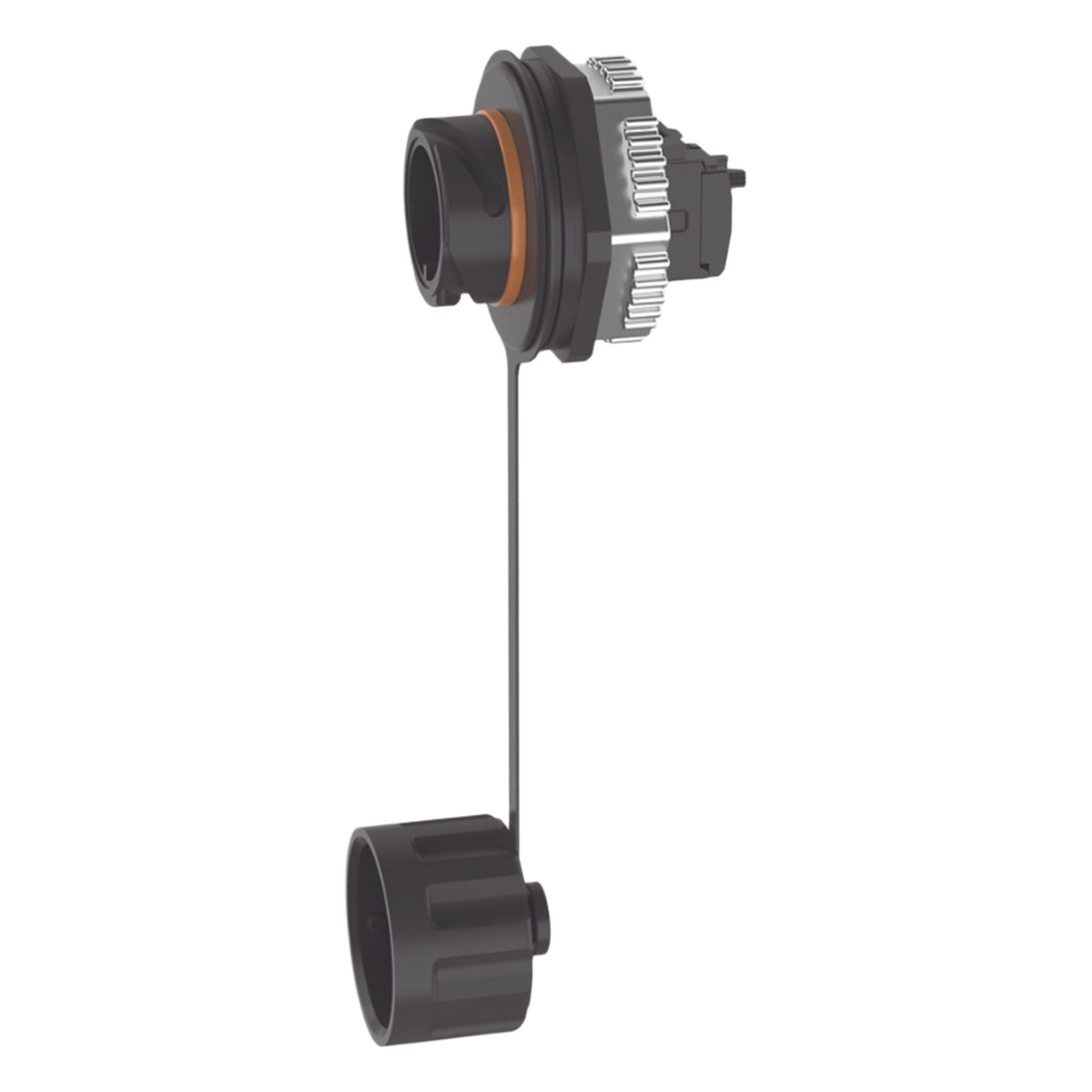 Conector Jack RJ45 de Uso Industrial Estilo TG, Blindado Categoría 6A, Con Tapa Protectora, Protección IP67 — PANDUIT · SKU IAEBH6XS