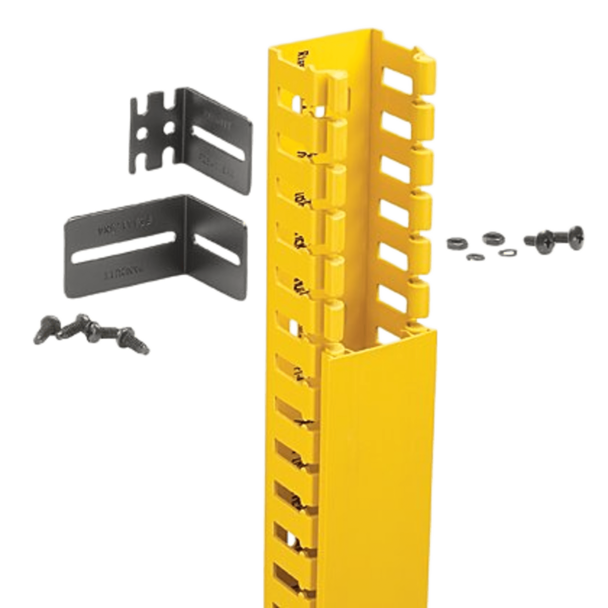 Kit de Administración de Cables Vertical / Sistema de Enrutamiento 2x2 / Altura 1828.8 mm (6 ft) / ABS Libre de Halógenos / Color Amarillo