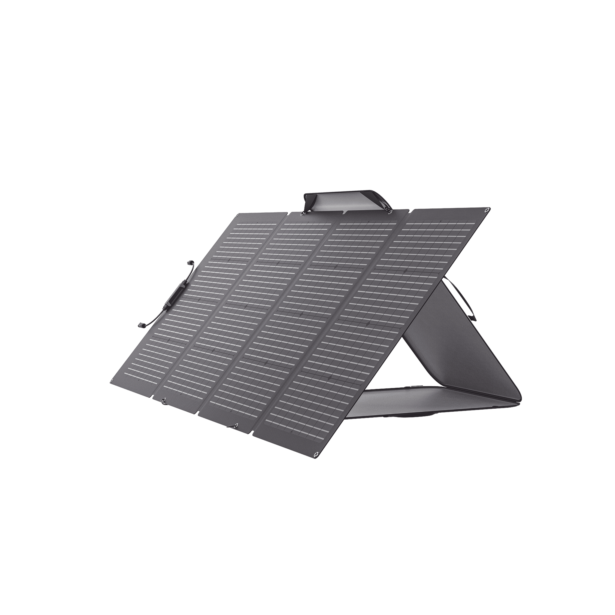 Módulo Solar Bifacial, Portátil y Flexible de 220W Recomendado para Estaciones Portátiles EFD330, EFD350 ó EFD500 / Ajuste de Ángulo / Carga Eficiente / Incluye Cable XT60 a MC4 — ECOFLOW · SKU EFFOLD220LW