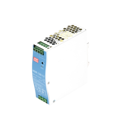 Fuente de poder industrial / 120 W / 12 Vcc / 10 A / Entrada 90~264 VCA / Riel DIN / 1.57 x 4.93 x 4.47 in