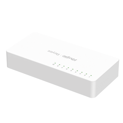 Switch no administrable, Visible en la Topología de la Nube, con 8 puertos 10/100 Mbps