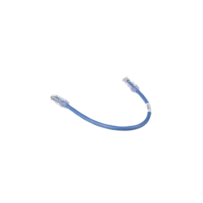 Cable de Parcheo TX6, UTP Cat6, 24 AWG, CM, Color Azul, 0.3 Metros (1 Pie)