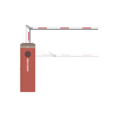 Barrera USO INTENSIVO con Brazo Articulado de 4 mts / Motor Brushless el más Alto Desempeño / MCBF 5,000,000 / Pintura AV AntiEstática y Calibre Grueso en Gabinete — HIKVISION · SKU KT-520-ART(4M)