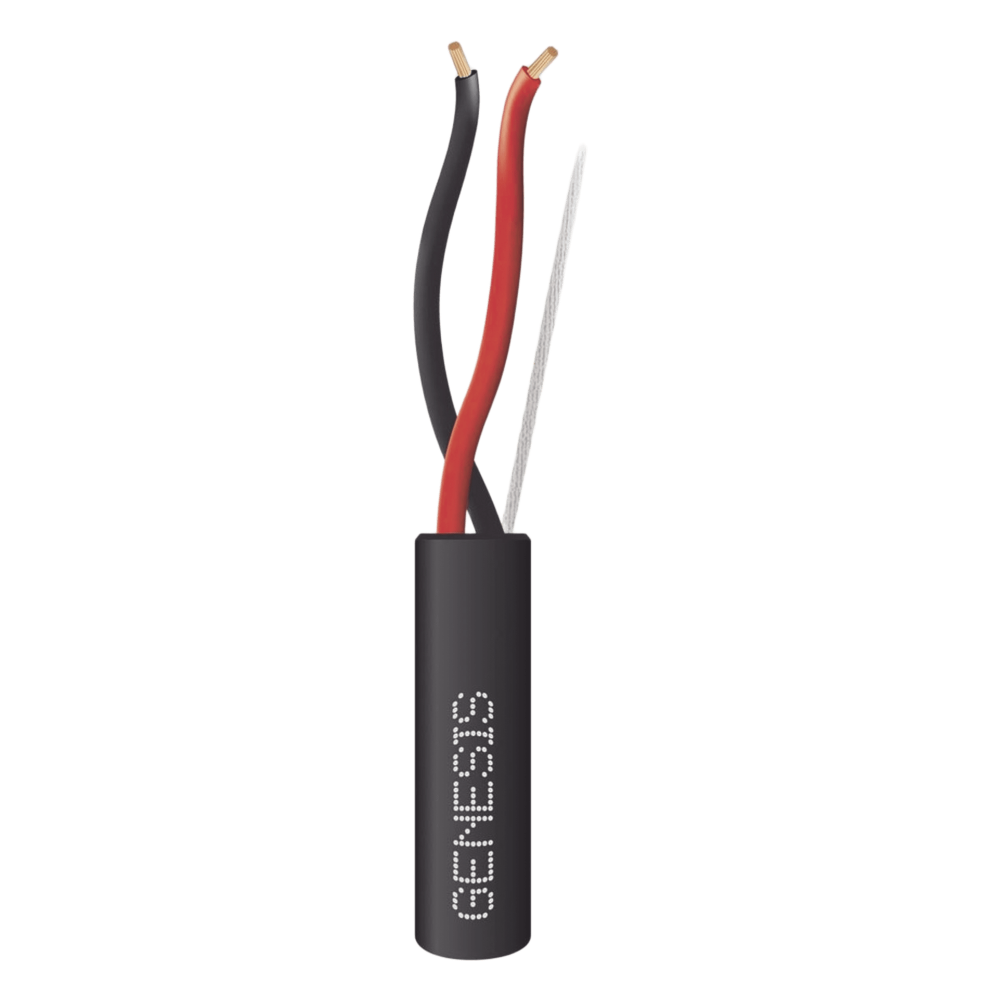 Carrete de Cable 305 Metros (1000 Pies) / 2 x 14 AWG Tipo FPL / Cable Direct Burial / Color Negro / Para Uso en Intemperie / Uso en Aplicaciones en Sistemas de Detección de Incendio y Sistemas de Evacuación — GENESIS · SKU 4153-1008