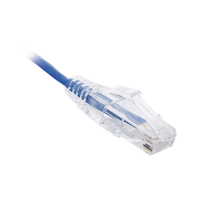 Cable de Parcheo Slim UTP Cat6 - 2 Metros (6.56 Pies) Azul Diámetro Reducido (28 AWG)