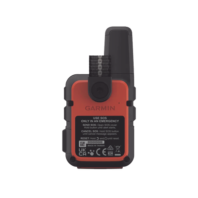 GPS portátil inReach® Mini 2 / Pantalla Monocroma Transflectiva 23 x 23 mm / Resolución 176 x 176 píxeles / Batería de Iones de Litio / Autonomía Hasta 14 Días / Resistencia al Agua IPX7 / Sensores GPS, Galile