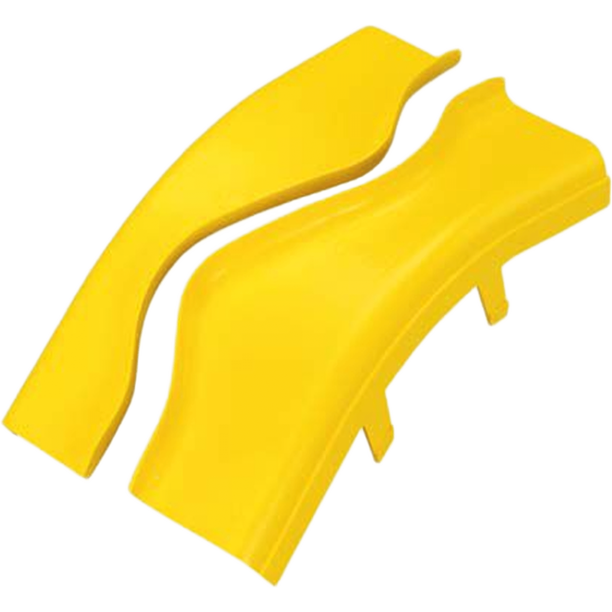 Tapa de Bajada Vertical Exterior de 45º, Para uso con Canaletas 4X4 FiberRunner™, Color Amarillo