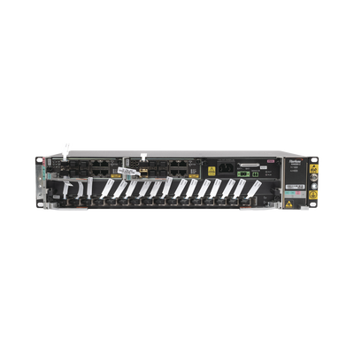 OLT Carrier Class Modular GPON, 2 Ranuras, Incluye 1 Tarjeta GPOA de 16 puertos GPON, 1 Fuente de CA, 2 UR, Gestión por UNM2000, CLI, Incluye Instalación de Software UNM2000, (Interoperabilidad con ONU´s de Terceros sin Costo)