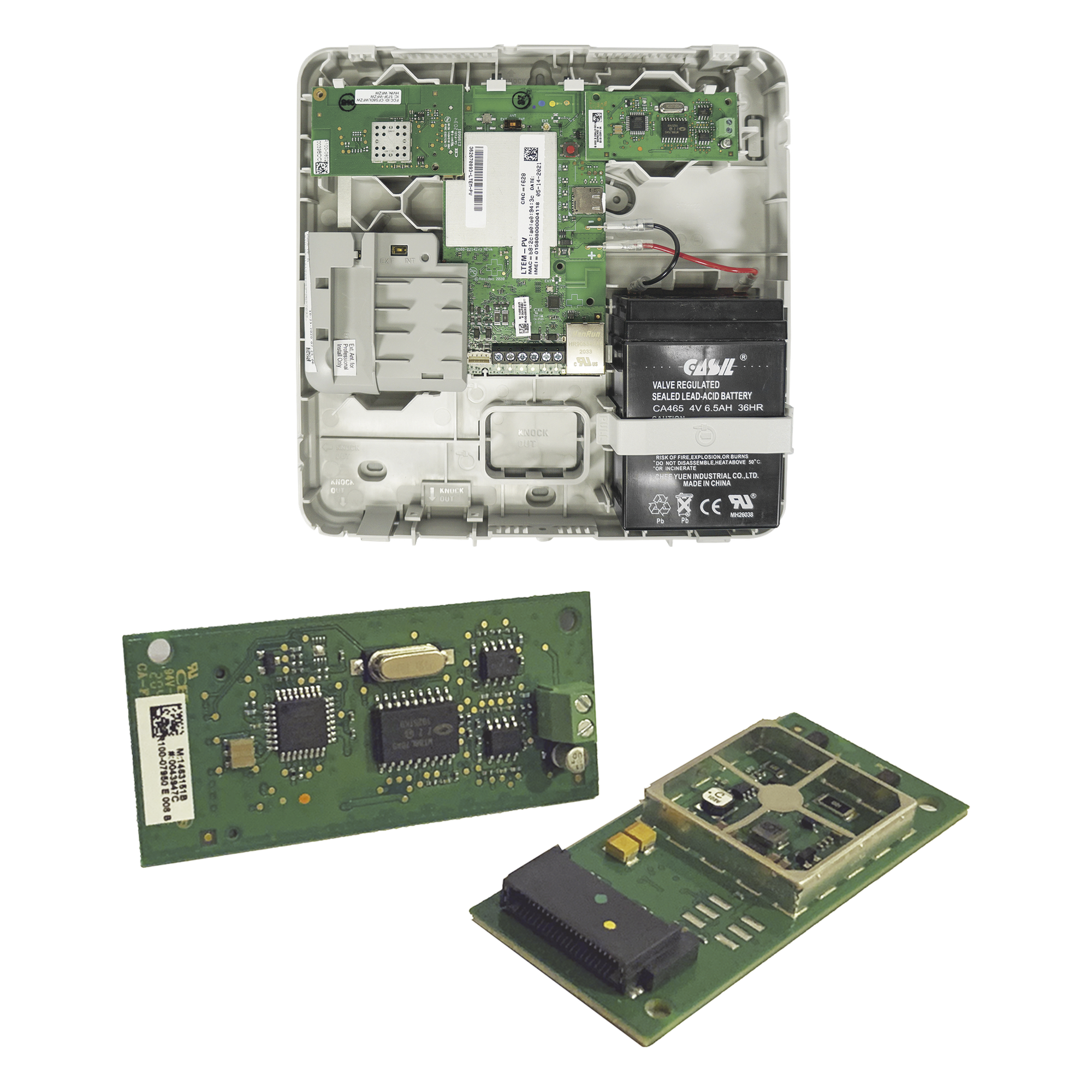 Comunicador dual LTE Cat-M1 con módulo de captura de marcador para reportar paneles de línea telefónica por internet o celular — HONEYWELL HOME RESIDEO · SKU LTEMPADCM