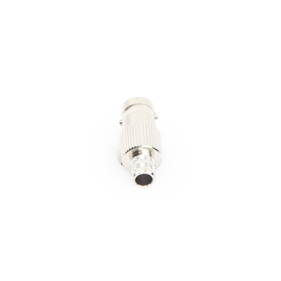 Conector BNC Hembra de 75 Ohm, Anillo Plegable para Cable RG-6/U, Níquel/ Oro/ Teflón.