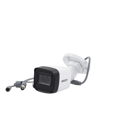 Bala TURBOHD 5 Megapixel / Lente 2.8 mm / 4 Tecnologías (TVI / AHD / CVI / CVBS) / 30 mts SMART IR EXIR / Exterior IP67 / dWDR / Metal