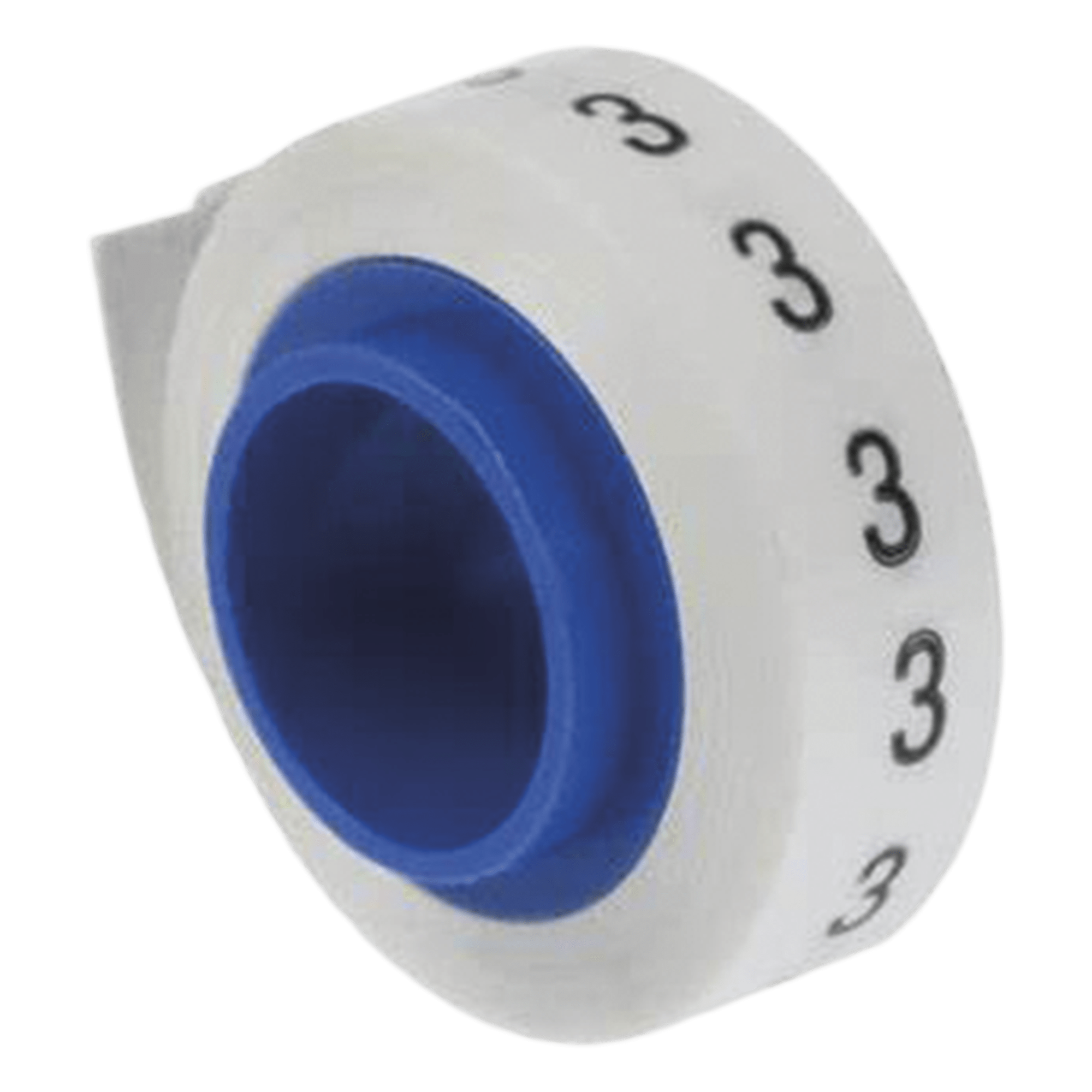 Rollo de Etiquetas Marcadoras, Pre-Impresos con el Número 3, de 2.4 Metros (7.87 Pies), Color Blanco — PANDUIT · SKU PMDR-3