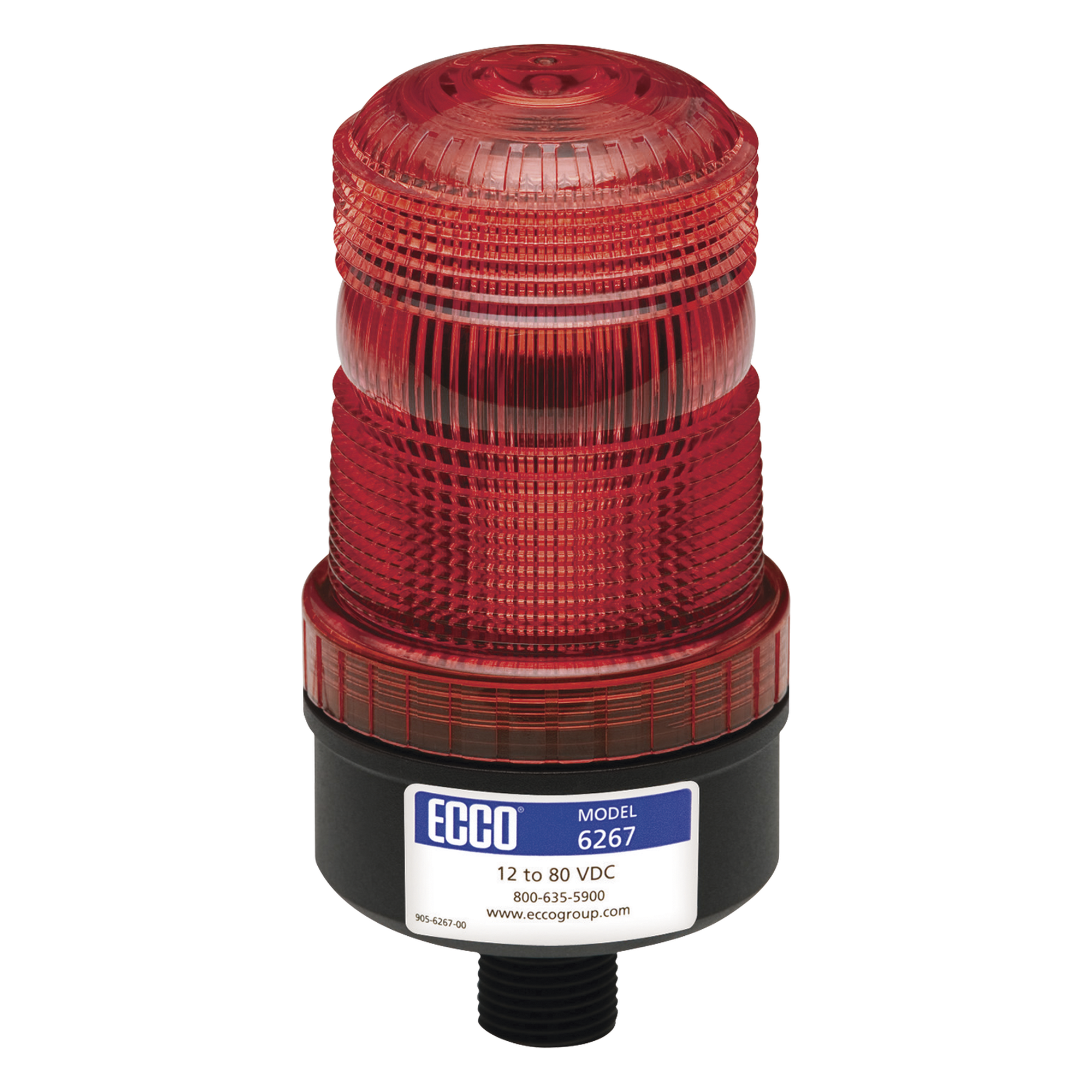 Mini baliza de LED color rojo montaje permanente SAE Clase III — ECCO · SKU X6267-R