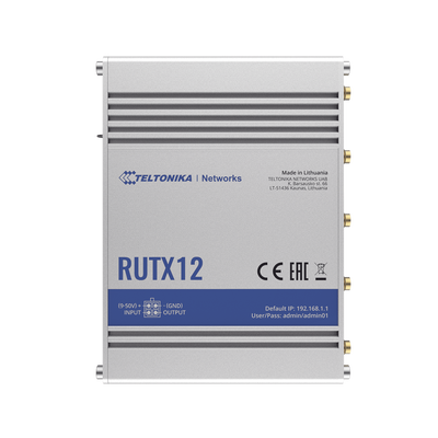 Router Industrial Dual LTE Cat 6 / 600 Mbps / 5 Puertos Gigabit / WiFi 5 / Doble SIM / GNSS / PoE / -40°C a 75°C