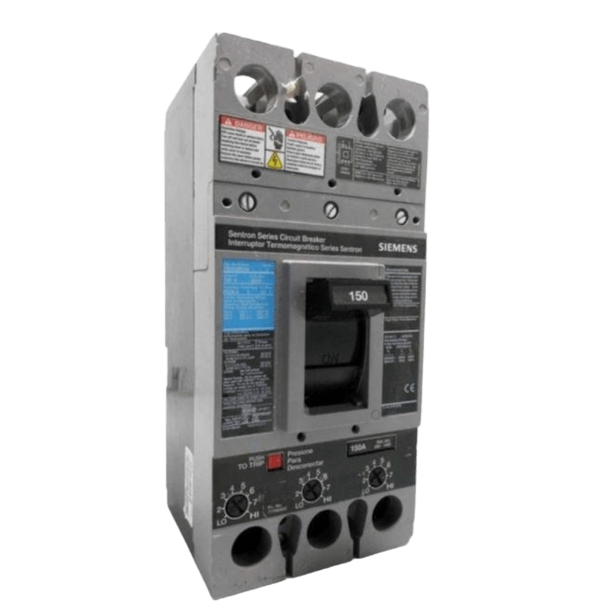 Interruptor Termomagnético 600V 3X175A, Con zapatas principales. — SIEMENS · SKU FXD63B175L