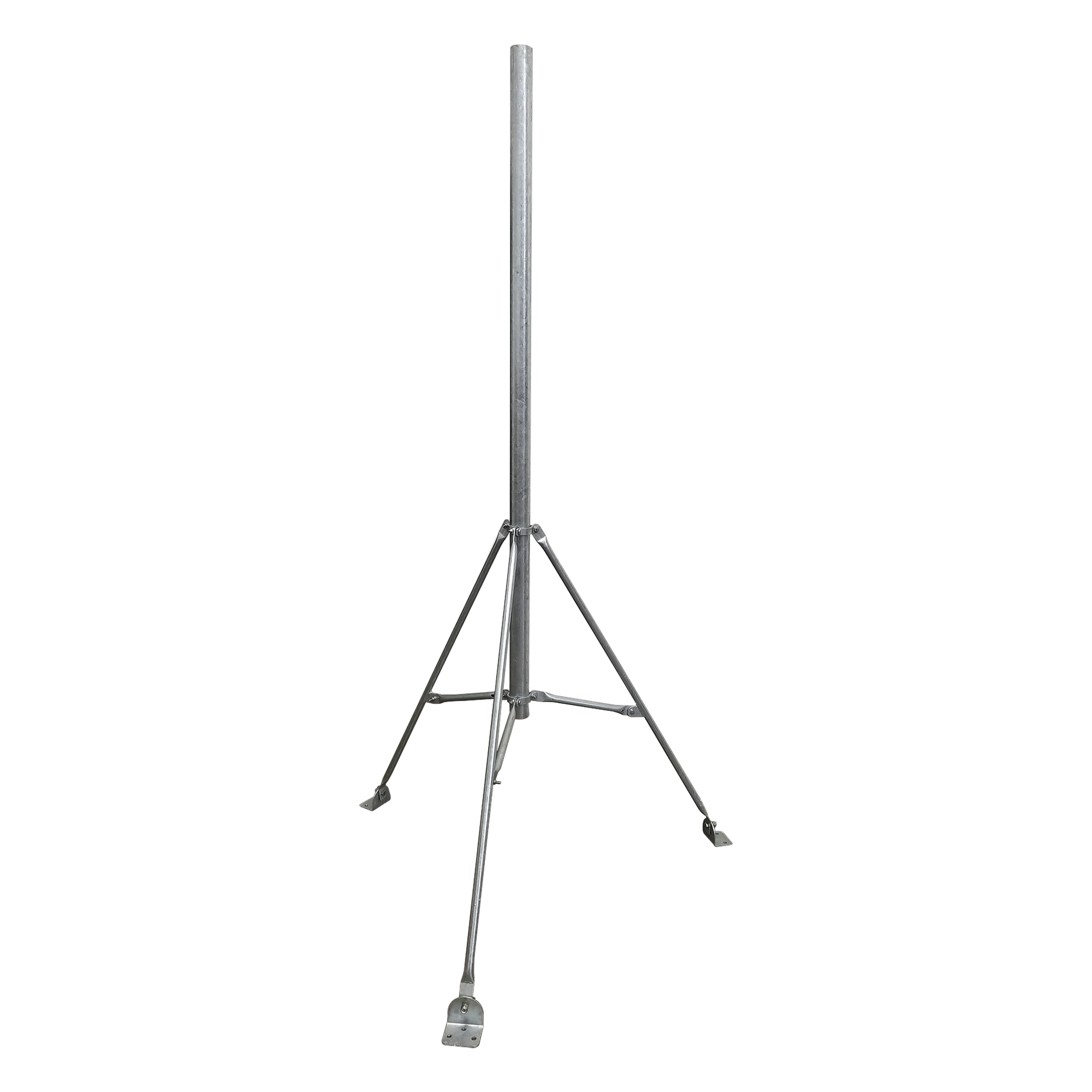 Mástil con Tripié / 2" x 1.5 m (4.9 ft) / Acero Galvanizado en Caliente / ASTM A-36 / Instalación en Losa — SYSCOM TOWERS · SKU SM-TR1.5