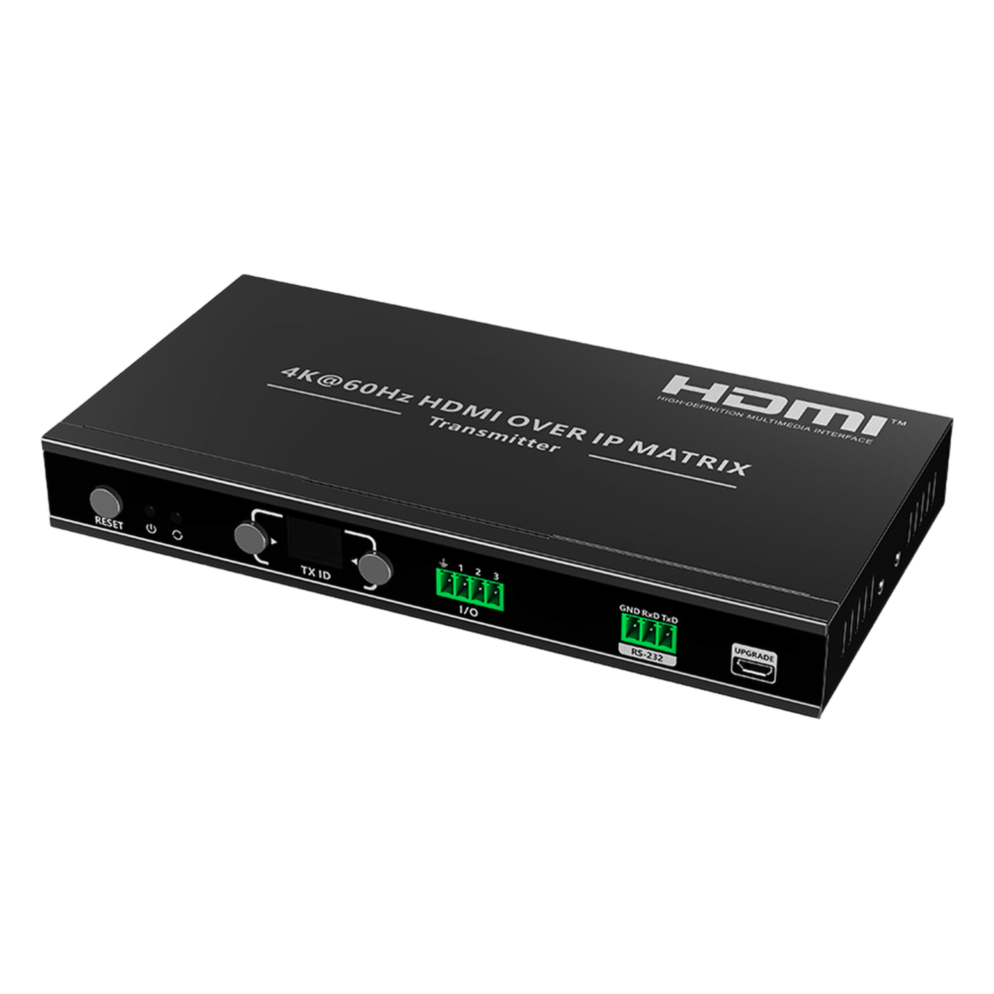 Extensor HDMI sobre IP | Transmisor | 4K@60Hz | 120 m | HDMI 2.0 | HDCP 2.2 | PoE | RS-232 | IR Bidireccional | Multicast  — EPCOM TITANIUM · SKU TTMOIPTX