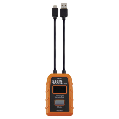 Multímetro digital USB para USB-A y USB-C.
