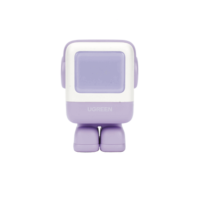 Cargador RobotGaN de 65W Serie UNO | 3 Puertos de Carga Rápida | 2 USB-C | 1 USB-A | PD 3.0 | QC 4.0 | Carga Inteligente | Tecnología GaN II | Zapato Magnético Extraíble | Carcasa Ignífuga | Pantalla LED