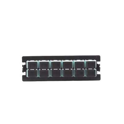 Placa Acopladora para Distribuidor de Fibra Óptica LP-ODF-8024, Incluye 12 Acopladores SC Simplex para Fibra Multimodo (12 Fibras) — LINKEDPRO BY EPCOM · SKU LP-FO-S12-MM