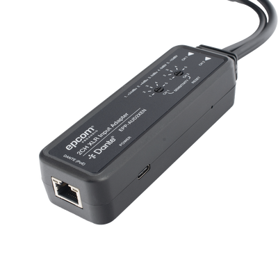 Extensor de Audio Dante® | 2CH XLR Input Adapter | Entrada XLR Balanceada/No Balanceada 2 Canales | Salida Digital Dante® 2CH | Latencia Configurable 1, 2 o 5 ms | Ancho de Banda 100M | Compatible con HDMI 1.4 | Protección ESD IEC 61000-4-2