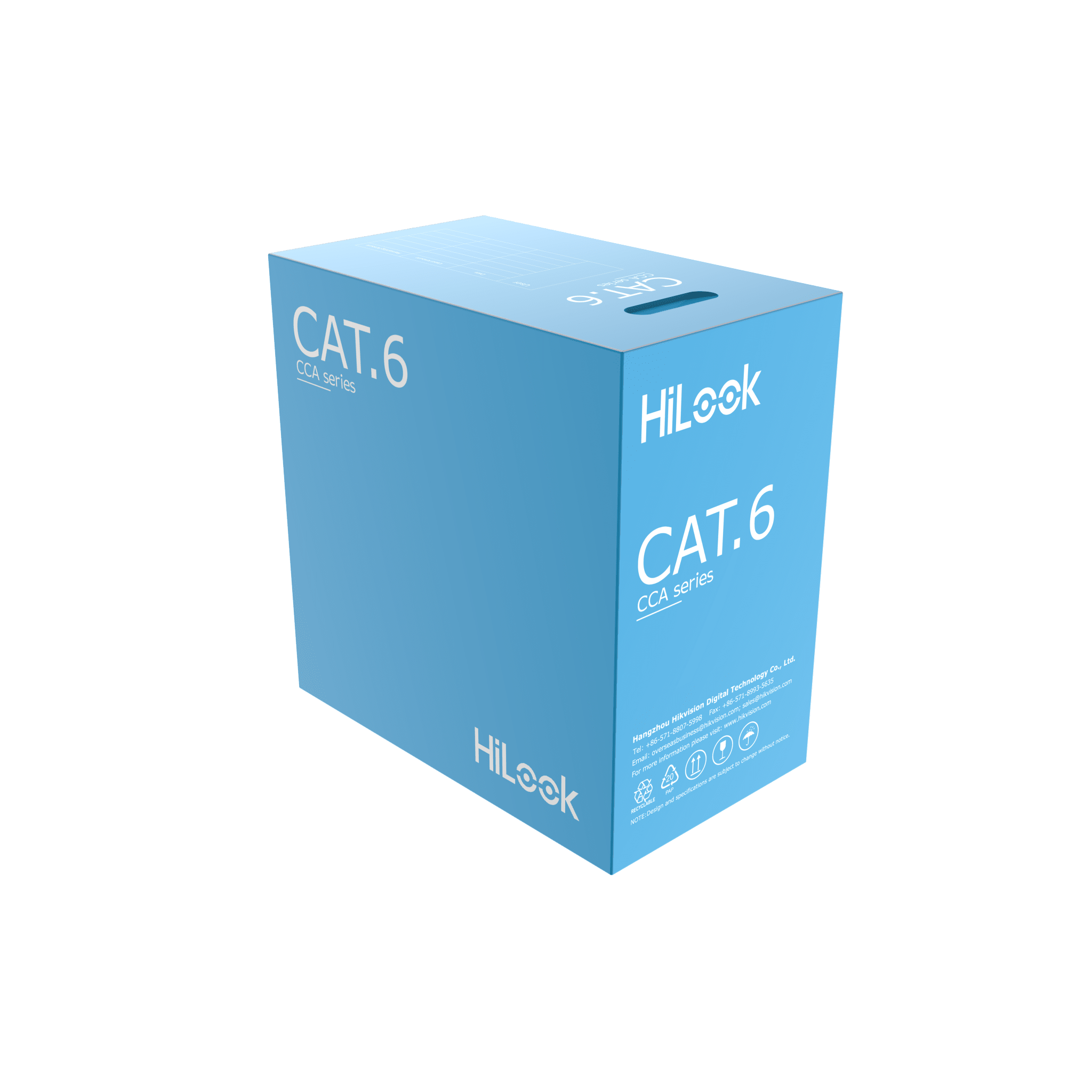 Cable de Red UTP Cat6 / 23 AWG / Cumple ANSI-TIA-568.2-D / RoHS 2.0 / CPR Fca / Longitud 305 Metros (1000 Pies) / PVC Blanco / Resistencia a la Tracción y Compresión / Operación -20°C a 70°C
