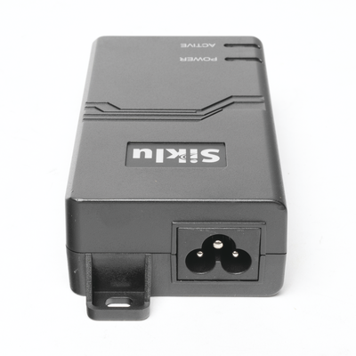 Inyector PoE Pasivo, 1 Gbps, 60 W, 55 Vcc, 100-240 Vca, Cable CA