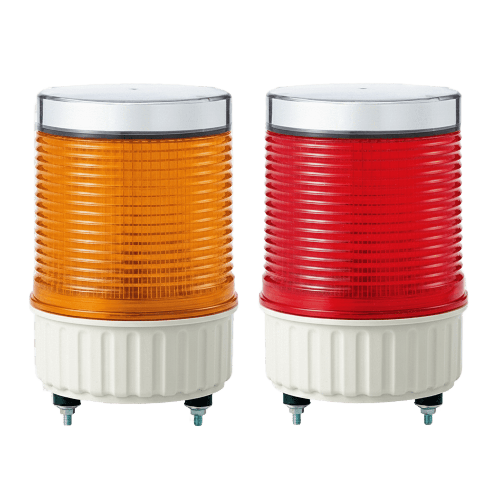 Luz LED destellante IP65, recargable solar en color Ámbar
