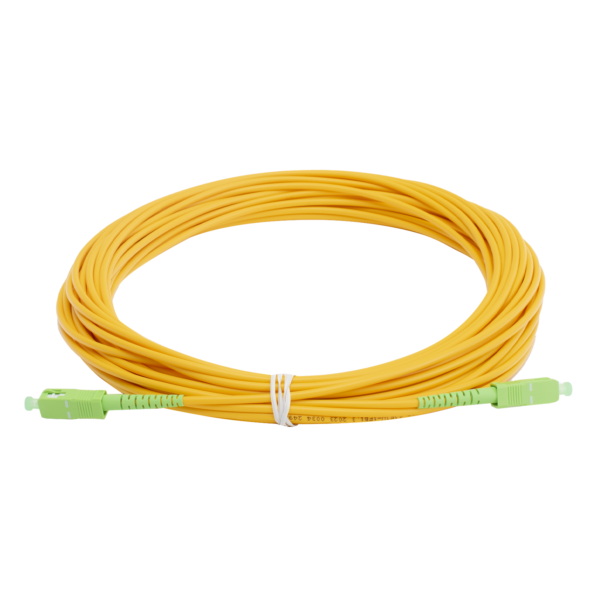 Jumper de Fibra Óptica Monomodo SC/APC - SC/APC Simplex, Color Amarillo, 15 Metros (49.21 Pies) — LINKEDPRO BY EPCOM · SKU LPSM3SCASCAS15