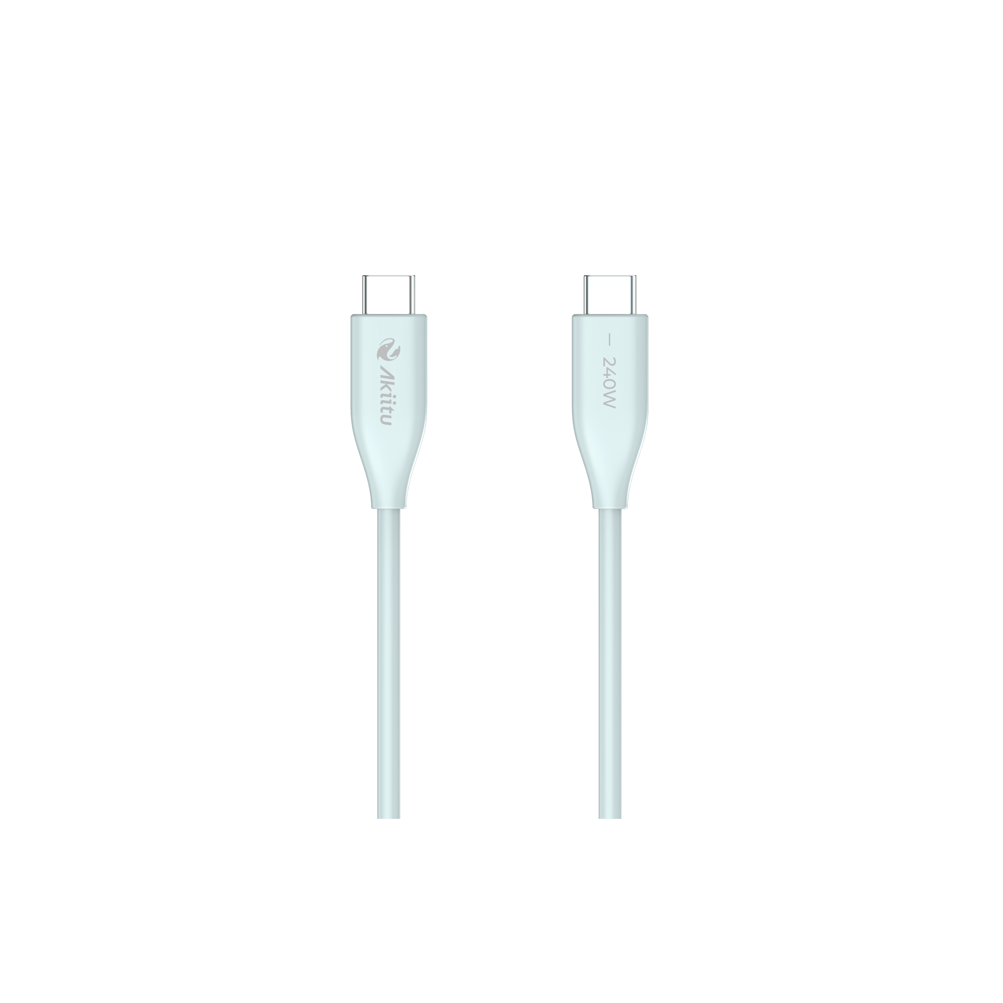 Cable de Carga USB-C a C 1.5 Metros / Tecnología GaN (Nitruro de Galio) / Fast-Charging / Potencia 240W / Velocidad Transferencia 480 Mbps / Material Silicona No Tóxica / Conector Aluminio Anodizado