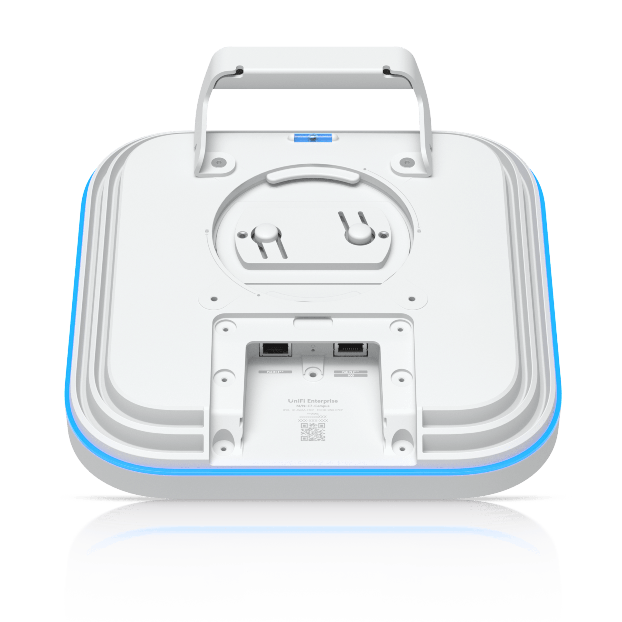 E7 Campus UniFi Enterprise WiFi 7 Doble Banda de Alto Rendimiento para Exterior o Interior con Cobertura Sectorial 100° de Hasta 460 m² y Más de 1,000 Usuarios