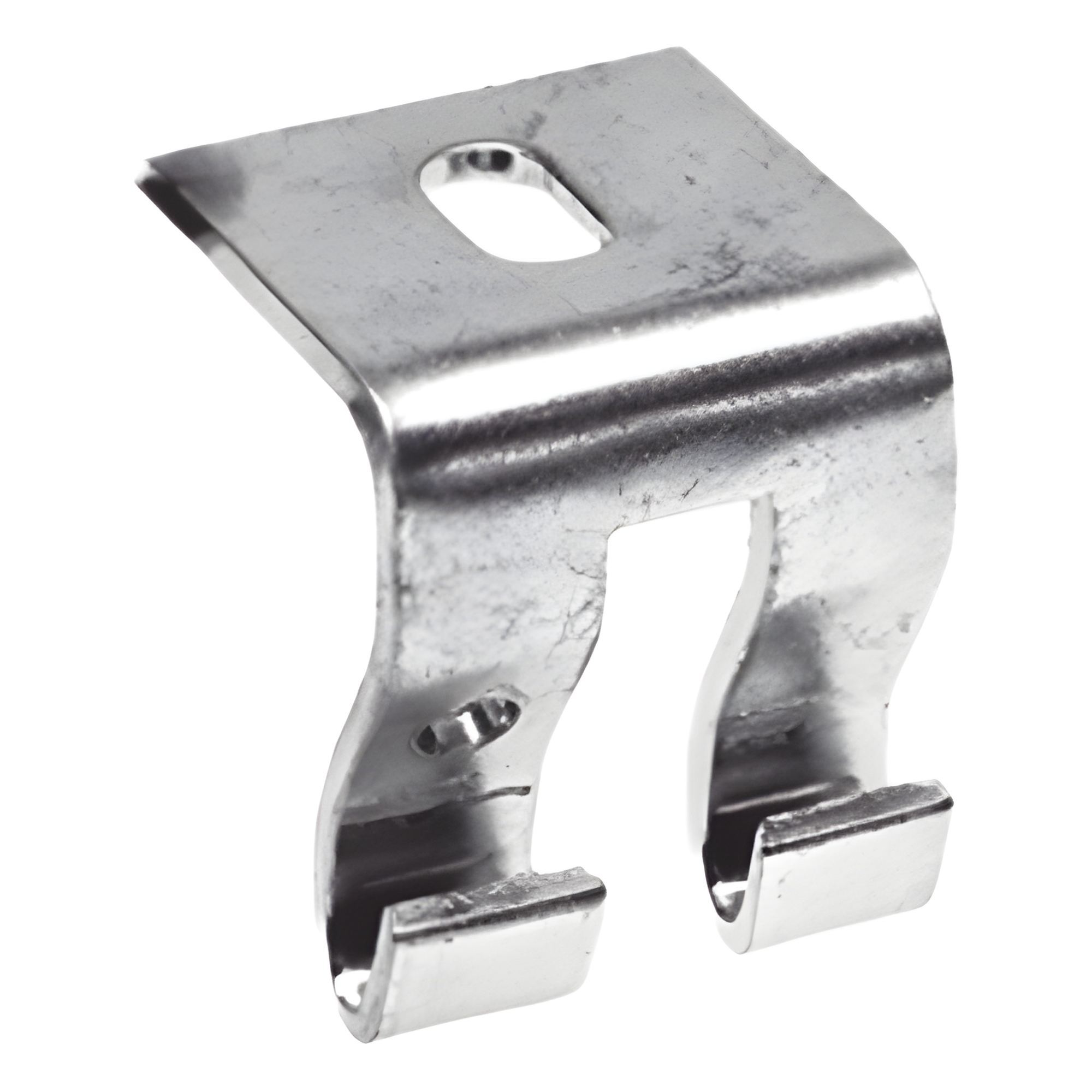 Grapa de Suspensión para Charola Tipo Malla / Acero al Carbón Calibre 12 (2.7 mm) / Anchos 50 mm a 300 mm (2 in a 11.8 in) / Múltiples Acabados: EZ, BM, GAC, EP, I304L, I316L / Certificación NOM-001-SEDE-2012, CFE 57100 / Norma — CHAROFIL · SKU MG-51-105BM