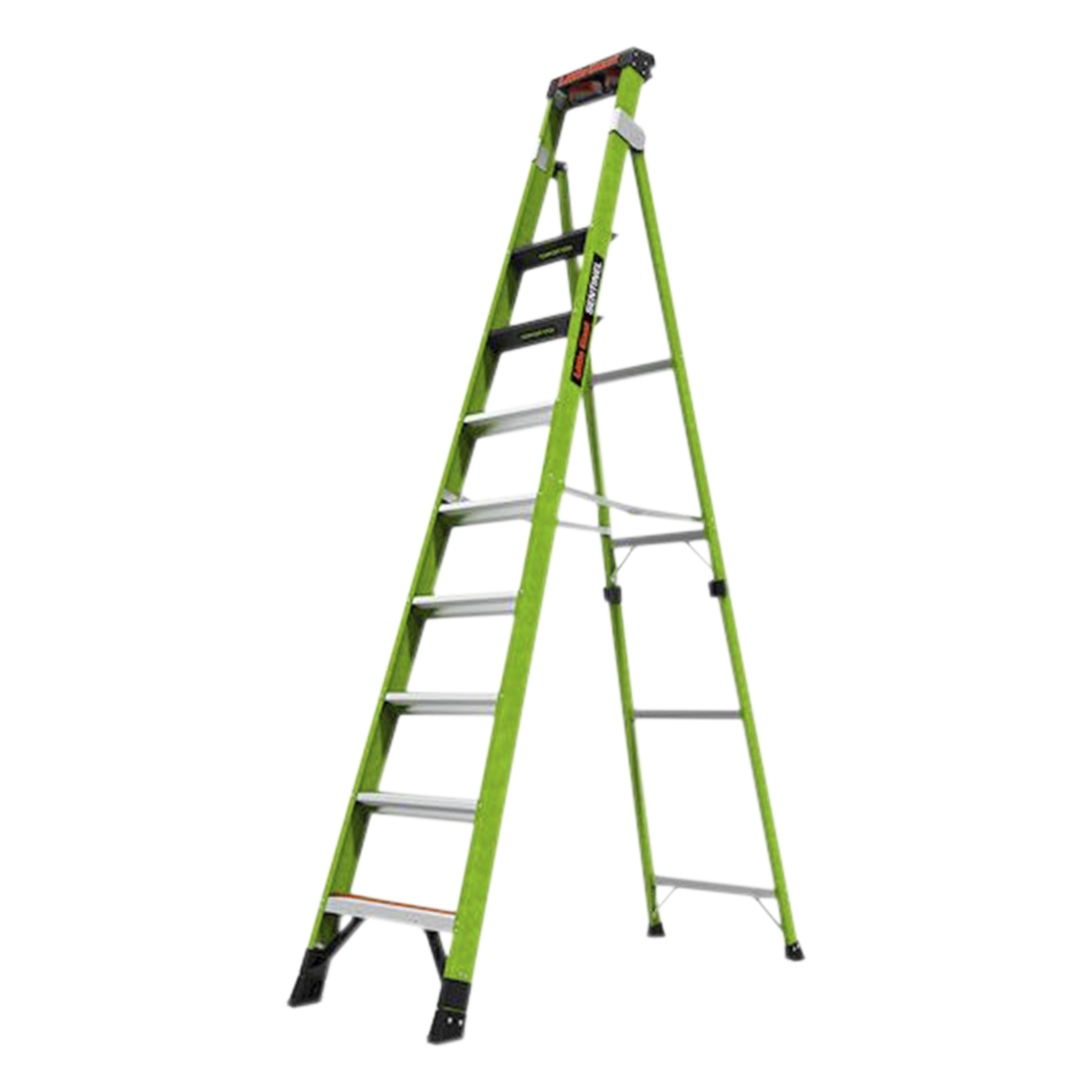 Escalera de 3.05 m Capacidad máxima de 170 Kg, inclinada, de fibra de vidrio con almohadilla de pared giratoria. — Little Giant Ladder Systems · SKU SENTINEL10
