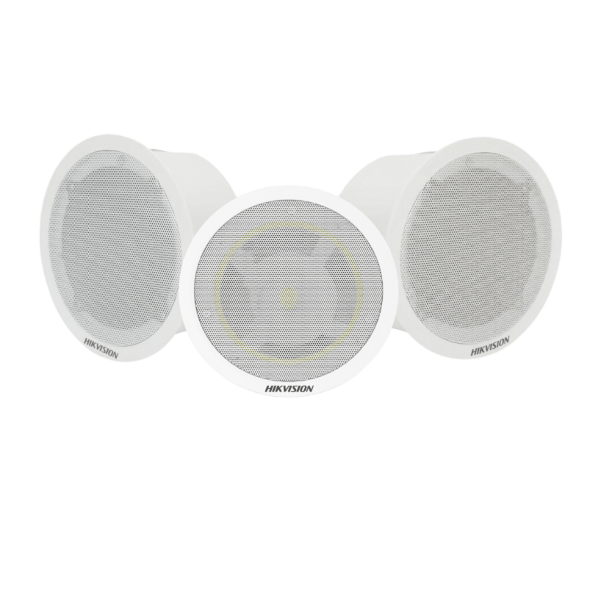 Kit Altavoz principal y 2 bocinas secundarias, solo alimenta la principal / No requiere amplificador | Bluetooth | Hik-Connect | Musical Ambiental | Voceo | Calendarización de audios — HIKVISION · SKU DS-QAZ-KIT203-BS